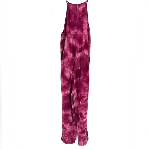 ANTHROPOLOGIE Cloth & Stone Daytripper Tie Dye Straight Leg Jumpsuit Romper - Picture 4 of 7